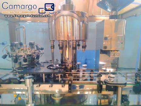 Stainless steel rotary screw filling machine with 9 nozzles Engafbras