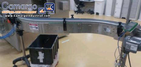 Divamaq modular curved conveyor belt