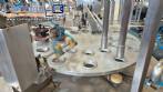 Delgo stainless steel rotary dosing machine for pots, glasses, liquids, water