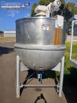 Jacketed stainless steel cooking pot 3000 liters