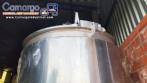 3,500 L stainless steel jacketed reactor tank