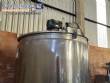 3,500 L stainless steel jacketed reactor tank