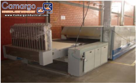 Industrial electrical Rotary oven coupled with cooling mat manufacturer Fornimaq