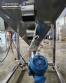 JHM stainless steel inclined screw conveyor with receiving silo