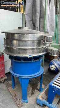 Circular vibrating screen in stainless steel, 2 stages
