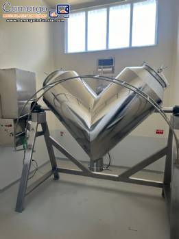 Stainless steel V-shaped mixer