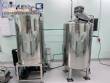 Jacketed mixing tank reactor with 300 liter chiller cooling tank