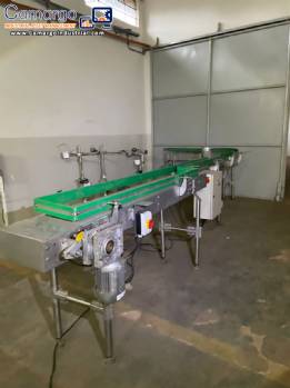 Linear conveyor belt with 7 meter curve