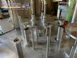 Gravimetric rotary filling machine in stainless steel with cabin