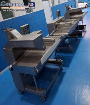 Breading line for breading chicken, fish, nuggets and steak Sampafi 400 kg / h