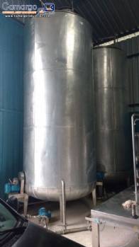 Storage tank for 7,500 L in stainless steel