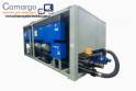 Carrier 200 TR industrial air-cooled chiller bank for chilled water.