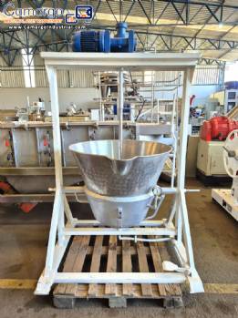 200-liter tilting jacketed steam pot