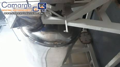 Stainless steel jacketed rotary mixer