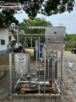 Stainless steel pasteurizer for liquids, juices, milk, Innova Inox, 2,000 liters per hour