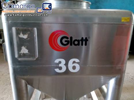 Bin silos for column mixers Glatt