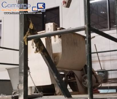 Tilting paddle mixer 150 kg