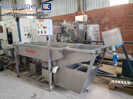 Incalfer double stage continuous stainless steel vegetable washer