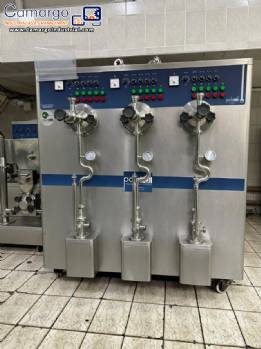 Triple horizontal ice cream maker