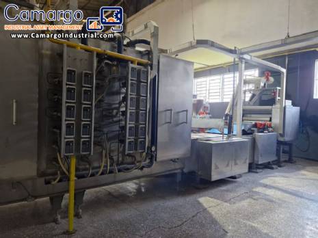 Production line for shortbread cookies and cassava flour, 400 kg per hour.