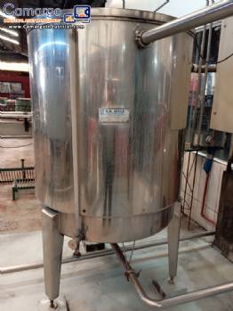 Zegla 1000 liter stainless steel storage tank