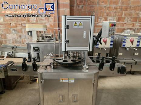 Automatic stainless steel can, cup, jar, and bottle sealing/capping machine Levapack