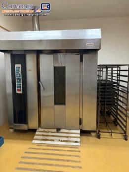 Leyuan stainless steel gas rotary oven, 1 trolley.