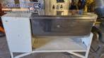 Horizontal paddle mixer in stainless steel, 200 liters, 2 HP.