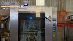 Programmable turbo oven in stainless steel, gas-powered.
