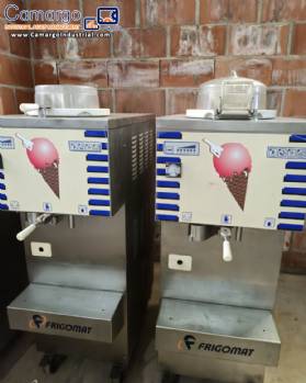 Italian gelato ice cream maker in stainless steel Frigomat 80/100 liters