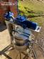 Stainless steel gas-powered tilting mixing tank, 300 liters.