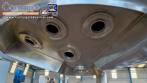 Stainless steel 304L jacketed mixing reactor tank, 5,000 liters, year 2020, Plurinox