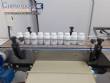 Filling line with capsule counter and screw machine