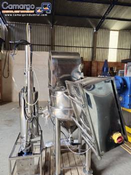 90 kg stainless steel jacketed food homogenizer processor