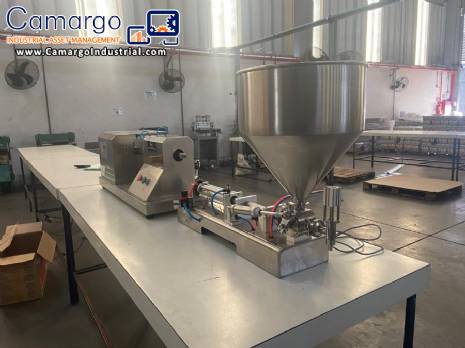 Cetro benchtop ultrasonic tube and pipe filling and dosing machine. Cetro benchtop ultrasonic tube and pipe filling and dosing machine.