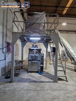 Masipack multihead packaging machine with 14 scales, 60 packages per minute. Masipack multihead packaging machine with 14 scales, 60 packages per minute.