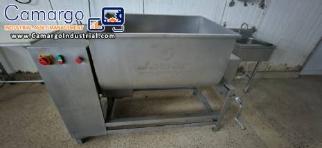 Stainless steel double-shaft paddle mixer for meats Jamar Stainless steel double-shaft paddle mixer for meats Jamar